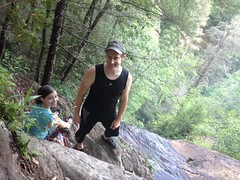 Me and Sophie at the top of Davis Creek Falls 