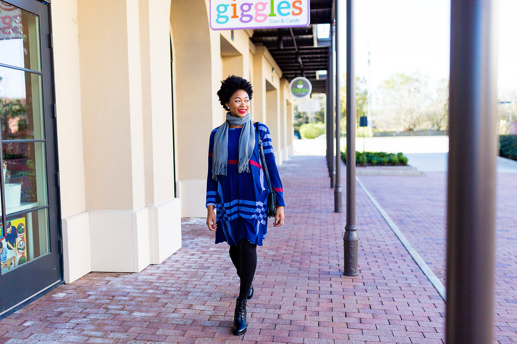 baton rouge street style, how to wear a dress with tights