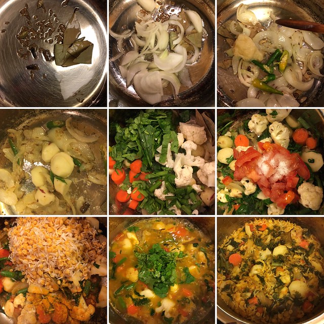 Step by step preparation of toor dal khichdi in a pressure cooker, toor dal khichdi with vegetables, kandi pappu khichdi, Arhar dal Khichdi, 