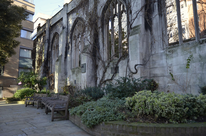 St Dunstan in the East London garden