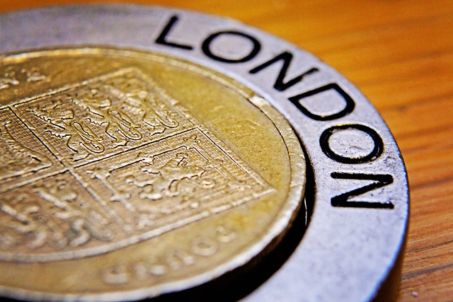 London Pound Coin Badge