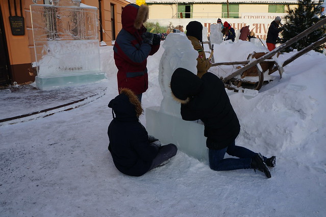 2016-2017 Студенты ГКСКТИИ победили в конкурсе ледовых скульптур