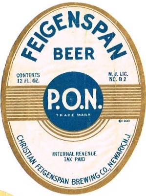 Feigenspan-PON-Beer--Labels-Christian-Feigenspan-Brewing-Co