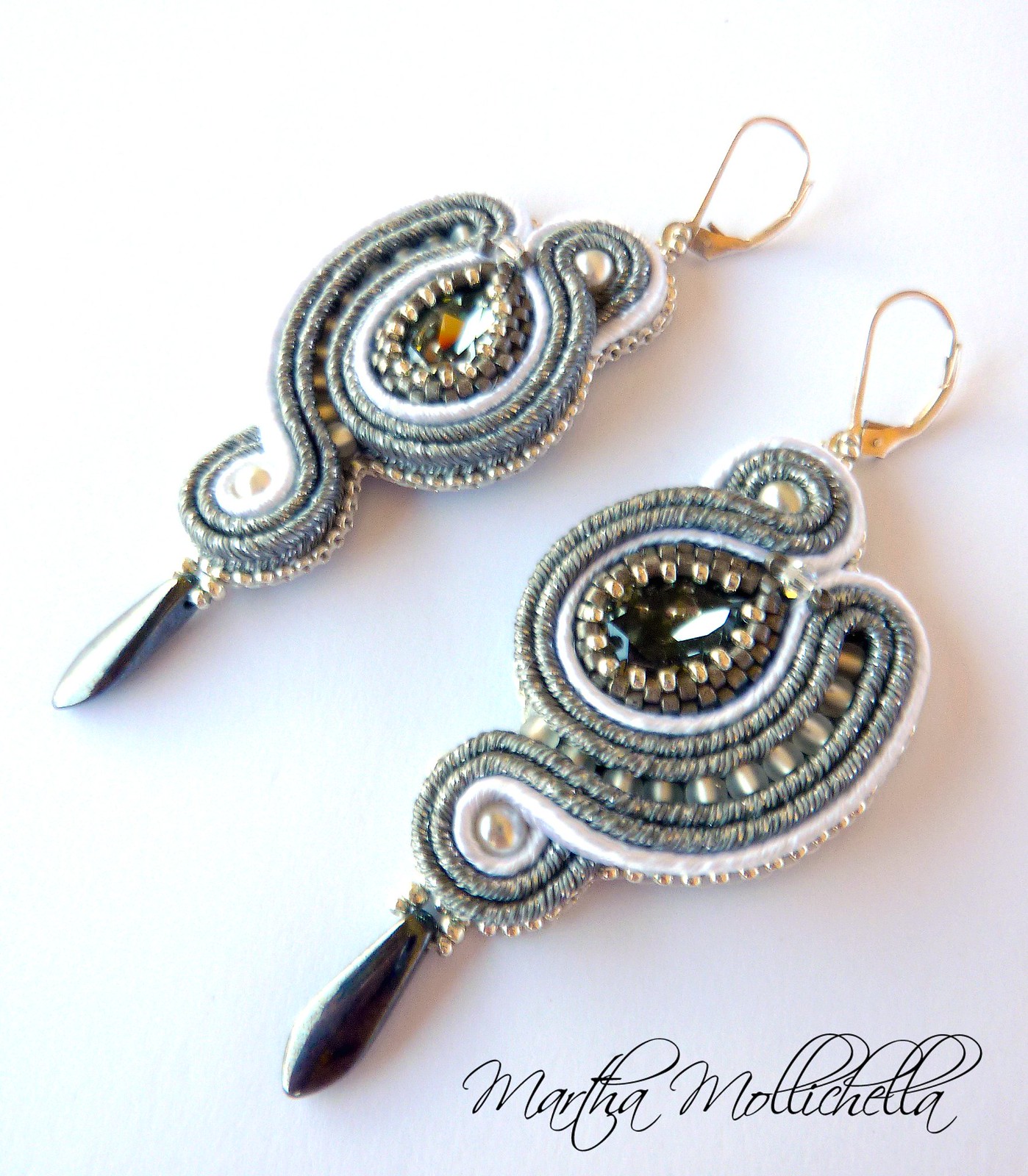 soutache earrings jewelry handmade in Italy