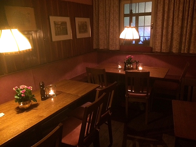 A cozy room at the Swabian restaurant Zur Kiste