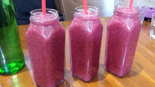 Beet Roots and Manuva Smoothies at Ray's Cafe