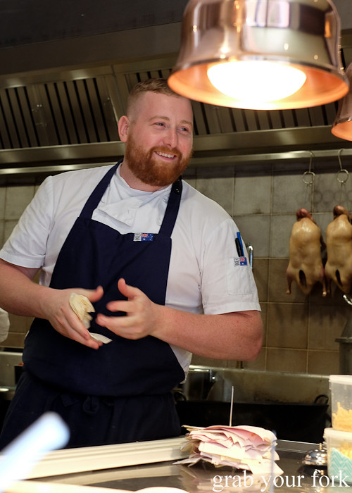 Head chef Patrick Friesen in the kitchen at Queen Chow by Merivale in Enmore