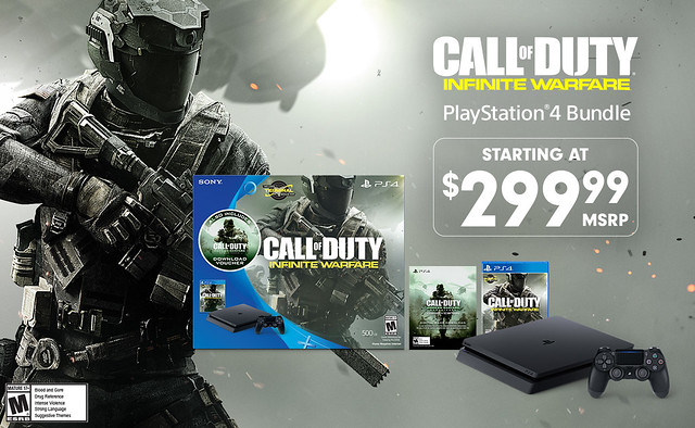 Playstation 4 slim call store of duty bundle