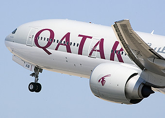 Qatar Airways B777 front (Qatar Airways)