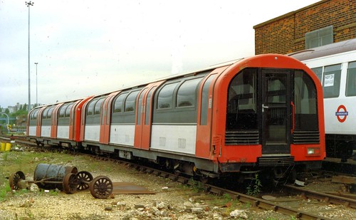1986 Tube Stock in Neasden depot