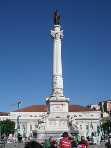 Estatua de D. Pedro IV en la Plaza del Rossio. ViajerosAlBlog.com.
