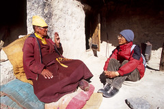 Old Monk Telling a Story - Spituk, Ladakh, 2009