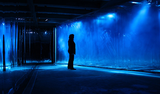 RU EXHIBITION: “Blue”, a site specific installation by David Spriggs at Abrons Art Center