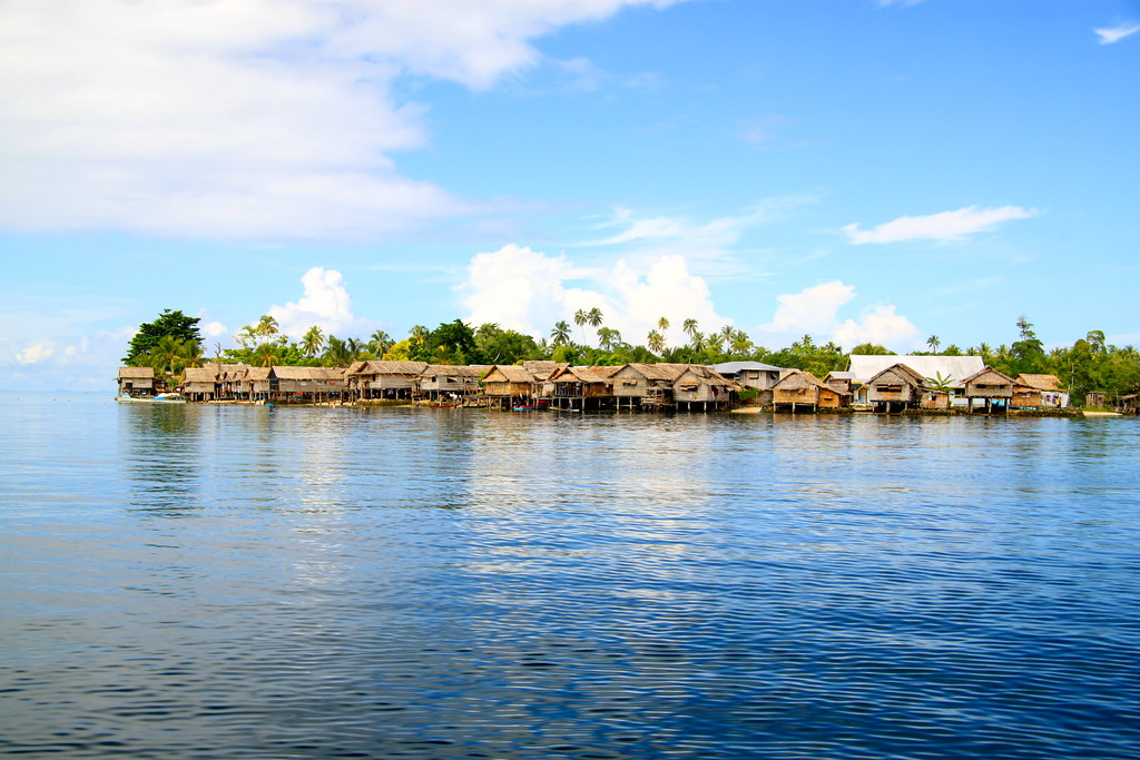 Auki, the provincial capital of Malaita Province, Solomon Islands.