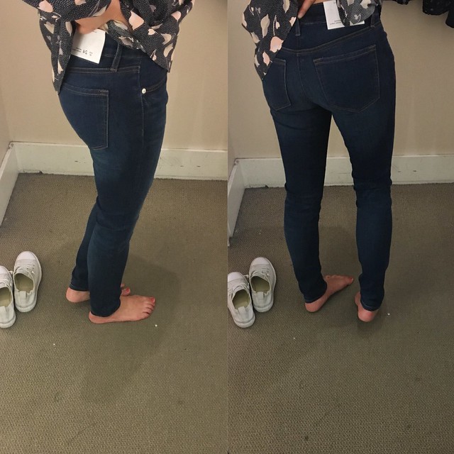  Modern Skinny Ankle Jeans in Dark Indigo Wash, size 24/00 regular 