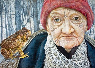 Old Woman and Toad, by Judy Somerville