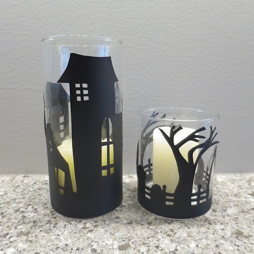 Iron Craft '16 Challenge 21  - Spooky Papercut Candle Covers