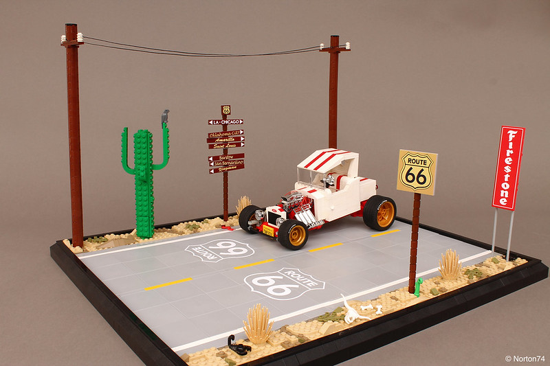 MOC] Route 66 and Ford T Roadster - Special LEGO Themes - Eurobricks  Forums