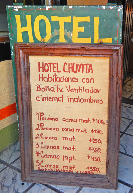 Hotel sign in Talpa, one of Mexico's Pueblos Magicos in the Pacific high sierras