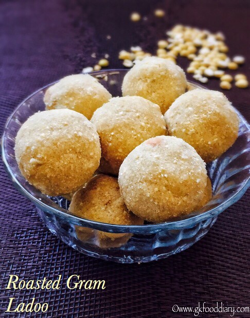 Roasted Gram Dal Ladoo Recipe for Toddlers and Kids3