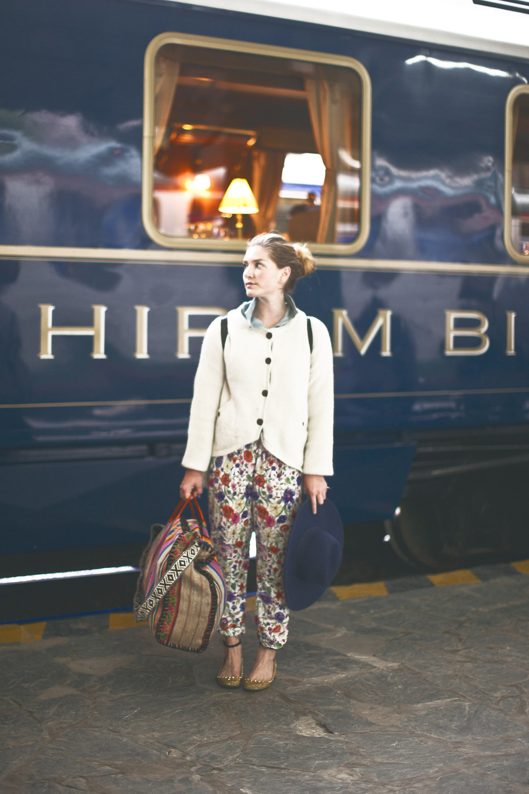 Hiram Bingham Orient Express luxury train service, Machu Picchu to Cusco, Peru