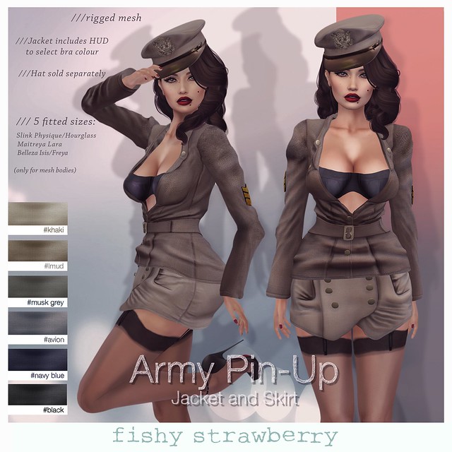 Army Pin-Up Jacket and Skirt