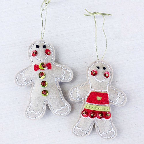 Sequined option for  Stitched Gingerbread Collection from Papertrey Ink