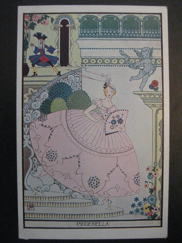 Cinderella - An Art Deco Postcard Illustrated by Joyce Mercer (1927)