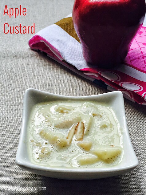 Apple Custard Recipe for Babies, Toddlers and Kids1