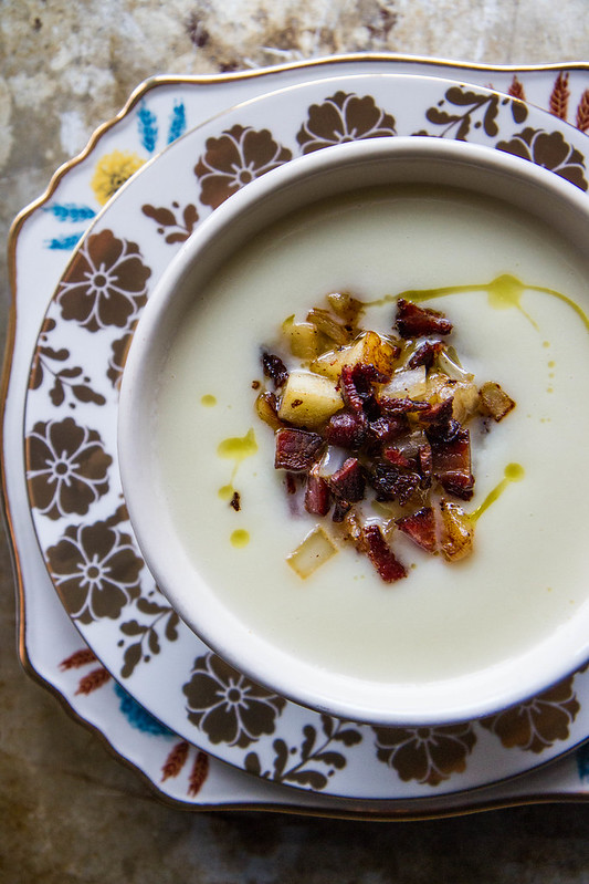 Parsnip Apple Soup with Bacon Fried Apples- Dairy Free from HeatherChristo.com.jpg