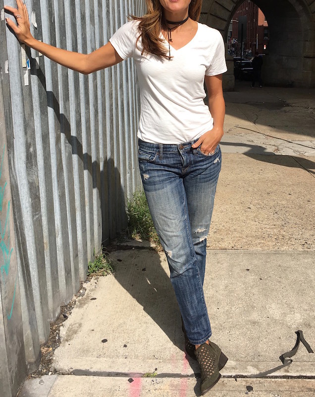 Nicole from Mom Trends Perfect White Tee from Thirty Something Fashion