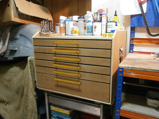 DIY particle board toolchest
