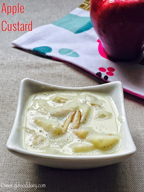 Apple Custard Recipe for Babies, Toddlers and Kids