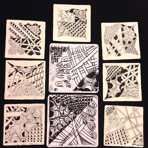 Introduction to Zentangle class tiles