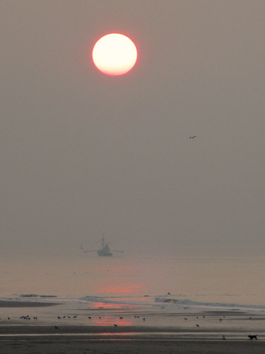 Oostende at dusk