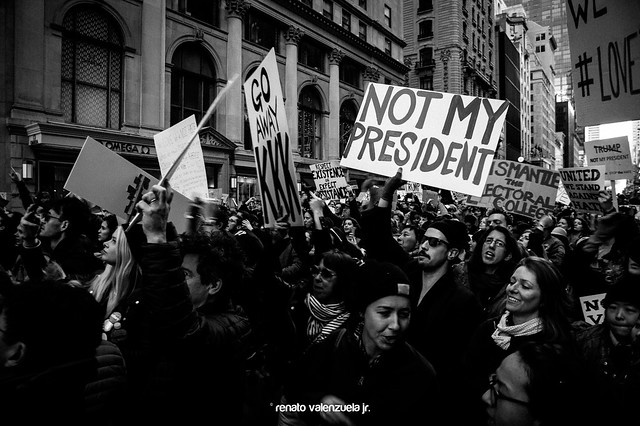 Not My President Protest Rally NYC 12 November 2016