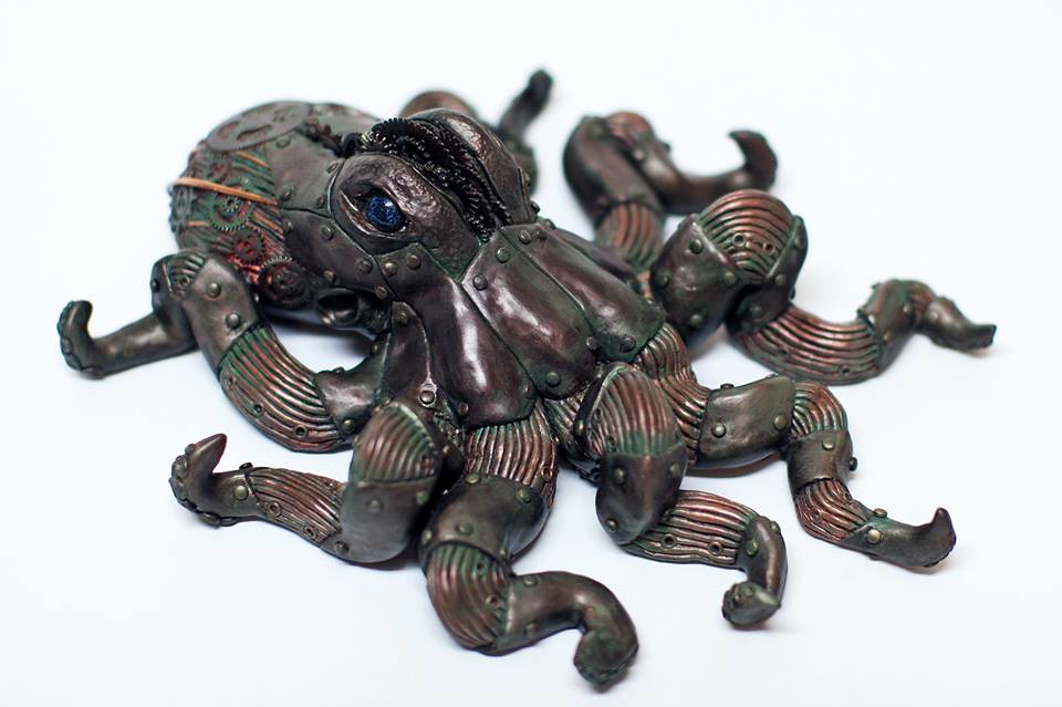 Steampunk Octopus by Calder Kibyuk Designs