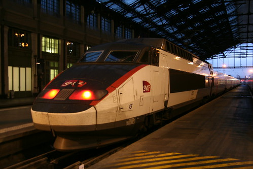 TGV Sud-Est in Gare de Lyon, Paris, France/ Oct 23, 2016
