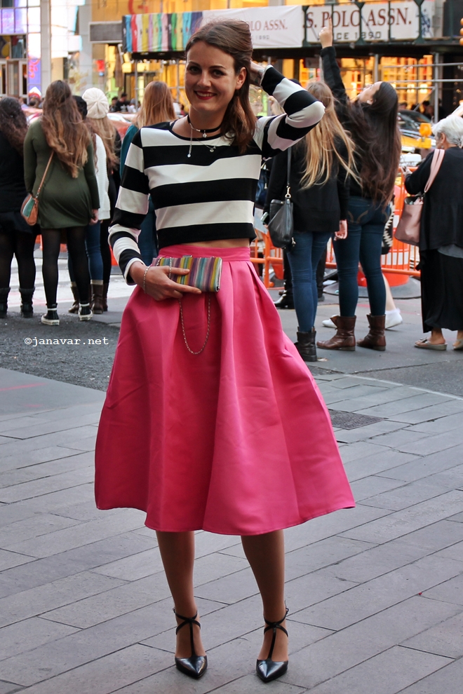 Fashion: Stripes, pink & happy