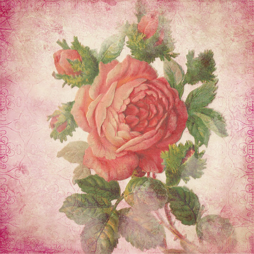 Vintage Flower Digital Scrapbooking Papers | www.etsy.com/li… | Flickr