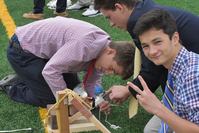 Fire Away! Physics Students Test Catapults