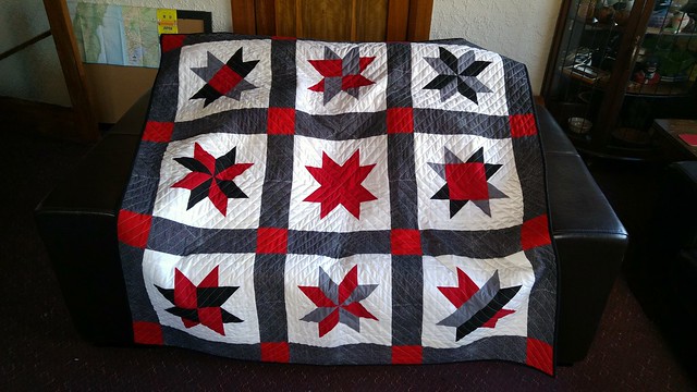 I finished my MIL's quilt!