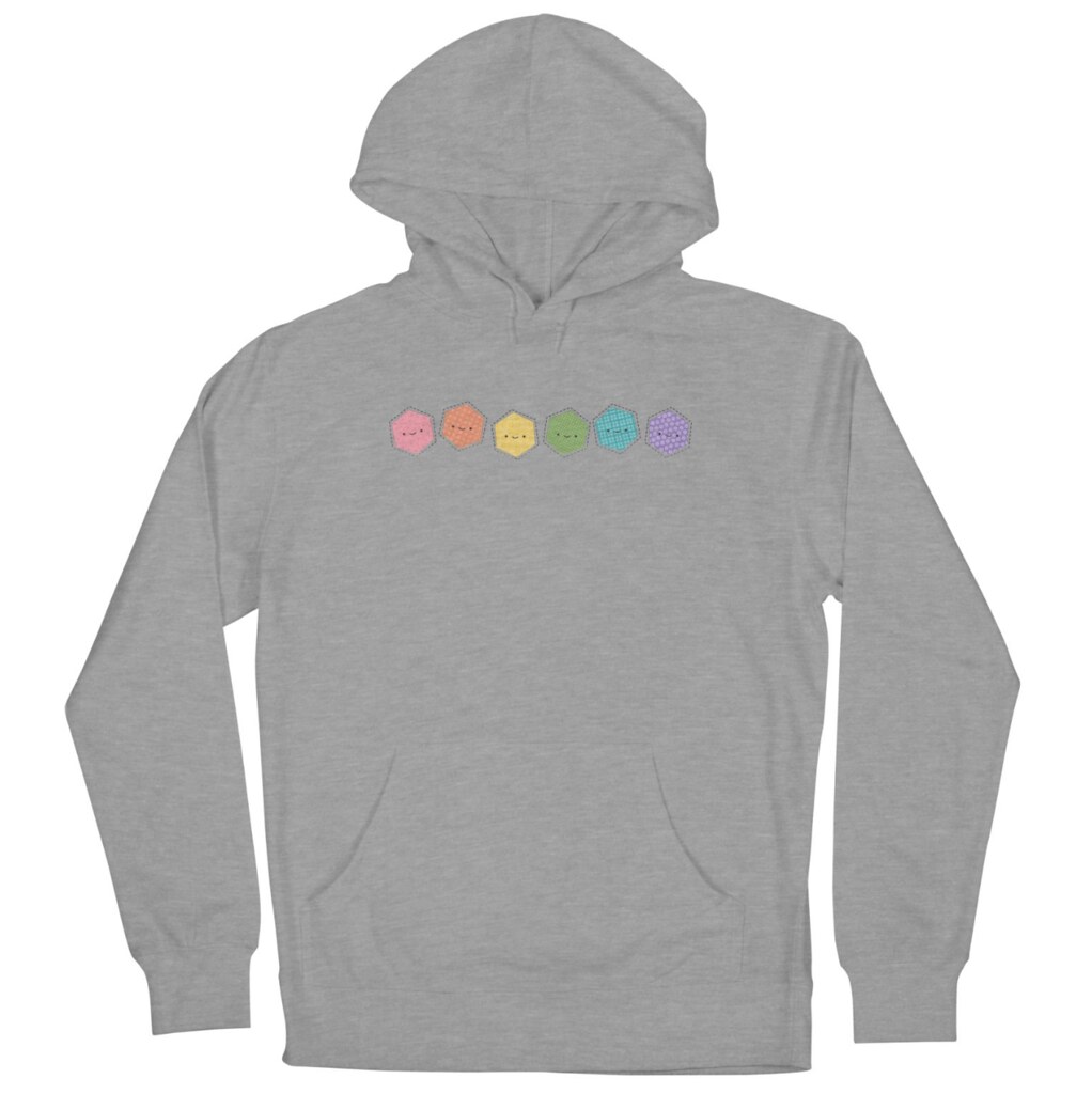 A Rainbow of Hexagons Hoodie
