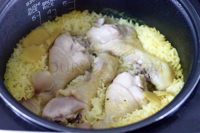 cách nấu cơm gà