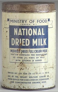 Tinned milk powder 1946