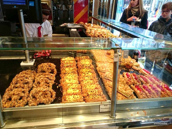 pastries on display