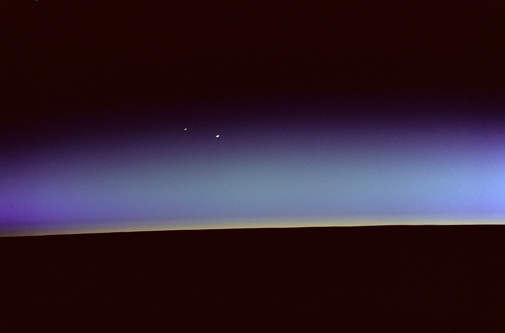 Orbital Sunrise with Venus and Mars