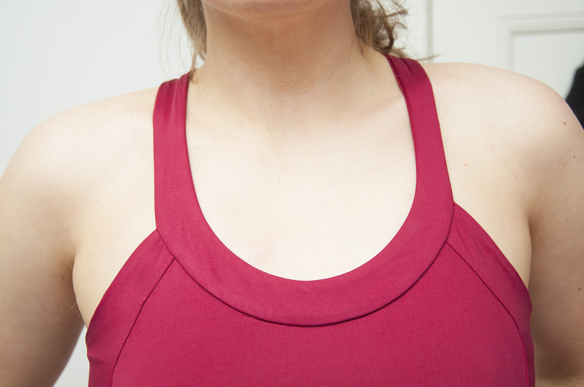Burdastyle curved neckline workout top