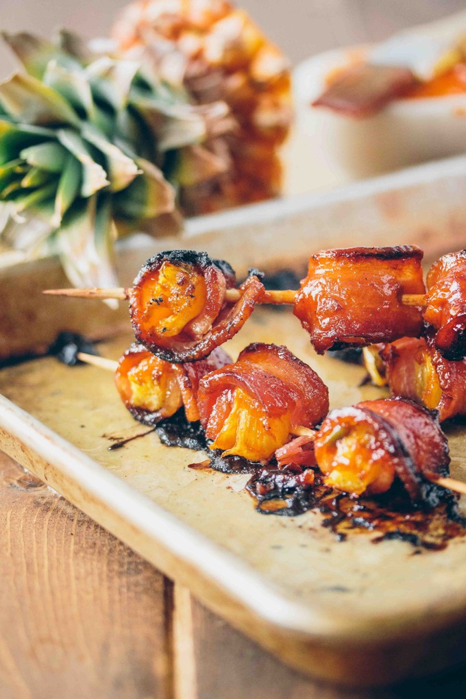 Bacon-Wrapped Pineapple