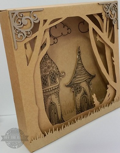 "Fairy Village" Shadow Box